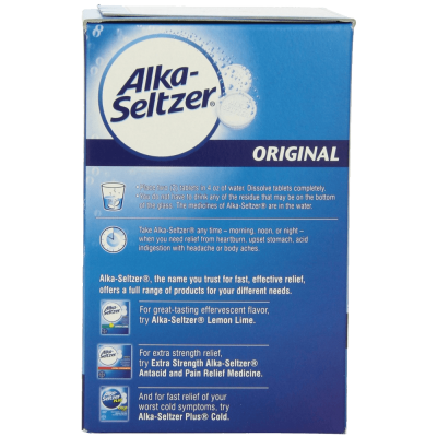 Alka-seltzer Original Effervescent Tablets 72-Count