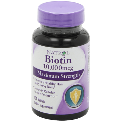Natrol Biotin 10000 mcg Maximum Strength Tablets 100-Count